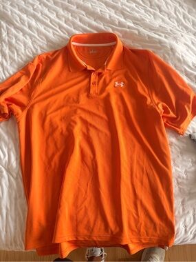 Under Armour Men's Bright Orange Performance Polo